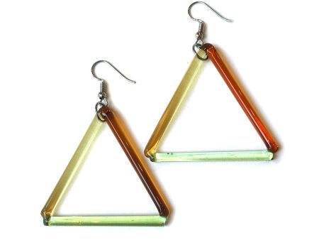 Large Triangle Earrings Hot on Sale