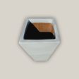 6018H25FS - White Square Wedge Planter - FREE SHIPPING Online Hot Sale