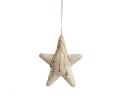 6 H HANDMADE ACRYLIC & WOOL FELT STAR ORNEMENT Online Hot Sale