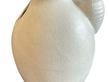 770WFR3 - Rustic White Ceramic Pouring Fountain For Sale