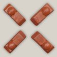 5232N16 - Copper Red Ceramic Bari Pot Feet - Sold Individually on Sale