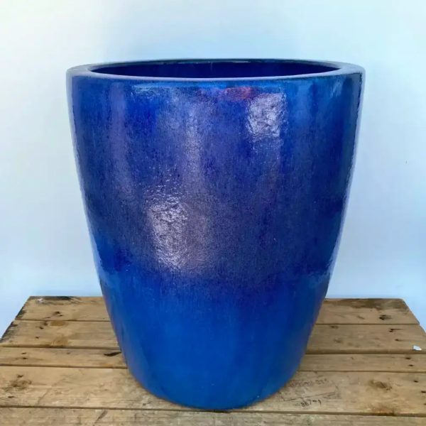 6055H47 - Blue Short Tapered Cylinder Planter Discount