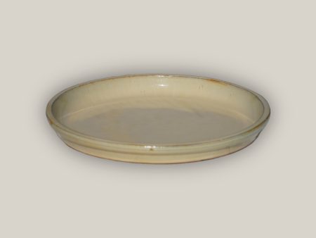 6135H39FS - Round | Yellow Cream Ceramic Plant Saucer | High Fired Ecofriendly Clay - Sizes 8 -24  - FREE SHIPPING Supply