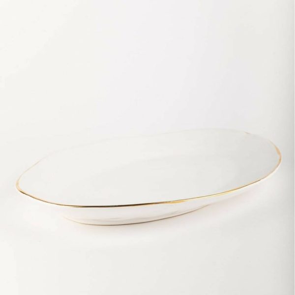 Serving Platter Gold Luna Online Hot Sale