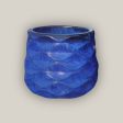 6101H47FS - Blue Modern Wave Round Ceramic Pot - FREE SHIPPING For Sale