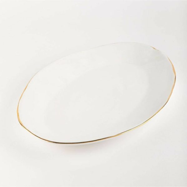 Serving Platter Gold Luna Online Hot Sale