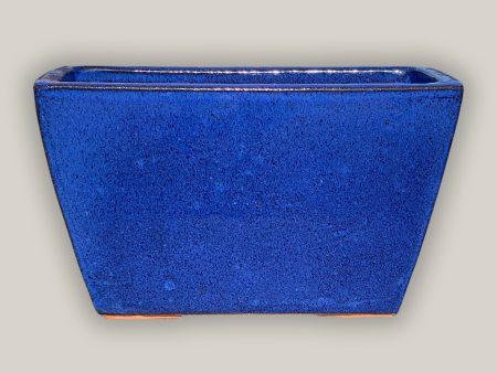 3033L17B - Rectangular Ceramic planter Falling Blue Size B For Cheap