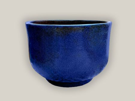 3043L15FS - Dark Blue Contemporary Low Ceramic Bowl FREE SHIPPING Cheap