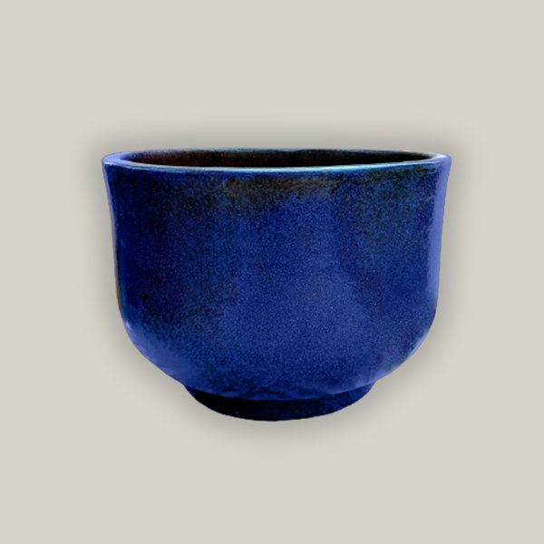 3043L15FS - Dark Blue Contemporary Low Ceramic Bowl FREE SHIPPING Cheap