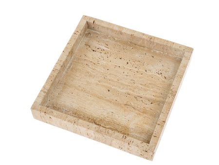 SQUARE TRAVERTINE TRAY Sale