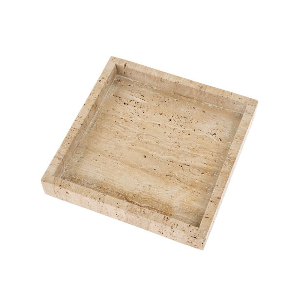 SQUARE TRAVERTINE TRAY Sale