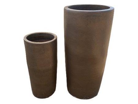 6119H75 - Honey Yellow Tall Cylinder Planter Sale