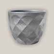 3119L1 - Matte Black Ceramic Geometric Design Planter For Discount