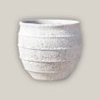 653R9FS - Atlantis White Tapered Rustic Planter - FREE SHIPPING For Sale