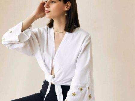 White Stars Blouse Discount