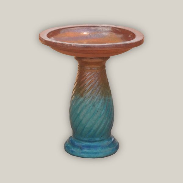 307M - Small Ornate Ceramic Bird Bath For Cheap