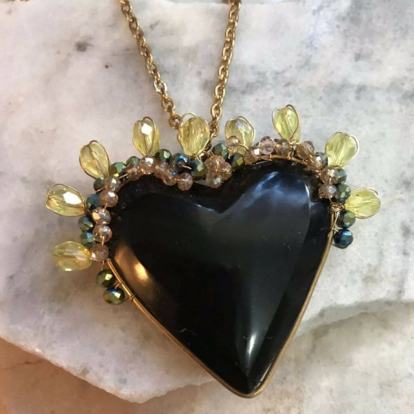 Tita Quartz Heart Necklace For Cheap