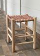 WOVEN LEATHER  STOOL For Discount