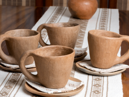 Tlahuitoltepec Artisanal Cup And Saucer Set Sale