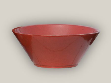 372L6F - Tropical Red Low Wide Planter-FREE SHIPPING For Sale