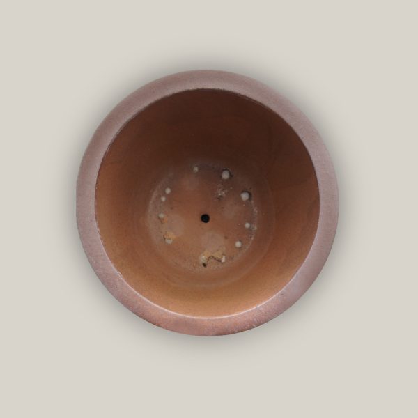 6109H75 - Natural Rim Honey Yellow Ceramic Bell Pot Online Sale