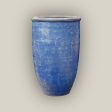 601R19 - Midnight Blue Rustic Giant Tapered Tall Cylinder Planter Discount