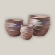 653R14F- Iron Clay Tapered Rustic Planter - FREE SHIPPING For Cheap