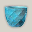 3119L70 - Iron Blue Ceramic Geometric Design Planter Online