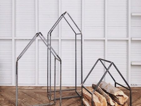 HOUSE - SHAPED LOG HOLDER Online Hot Sale