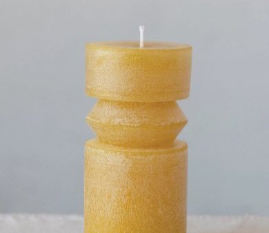 TOTEM PILLAR CANDLE COLOR HONEY on Sale