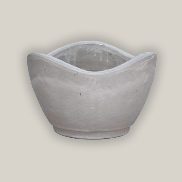 6030H25FS - White Wavy Rim Low Bowl - FREE SHIPPING Online Sale