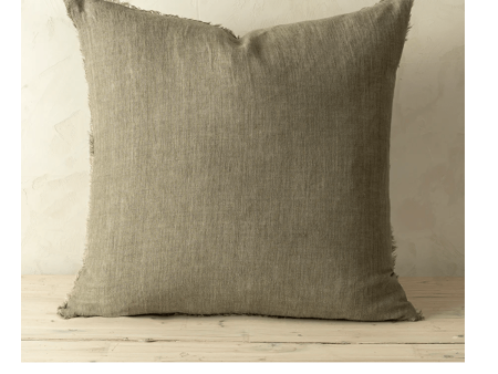 LINA LINEN PILLOW  - MINK Cheap