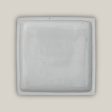 3127L4FS - Square | White Ceramic Plant Saucer | High Fired Ecofriendly Clay - Sizes 8 -15  - FREE SHIPPING Online