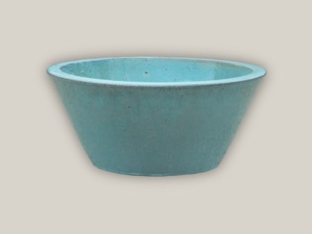 8161N19 - Marble Green Ceramic Cone Bowl Planter Discount