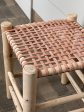 WOVEN LEATHER  STOOL For Discount