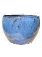 3014L15FS - Dark Blue Ceramic Globe Pot FREE SHIPPING Cheap