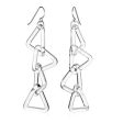 Triangle Chain Earrings For Discount