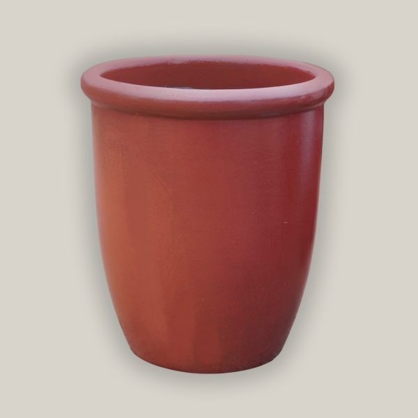 6026H44FS - Chili Red Cana Pot - FREE SHIPPING For Sale