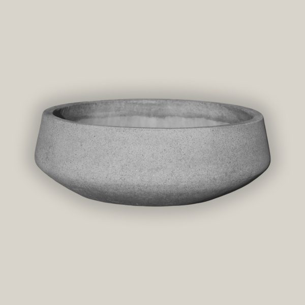 1-7167RSA - River Stone Short Geometric Bowl Planter Hot on Sale