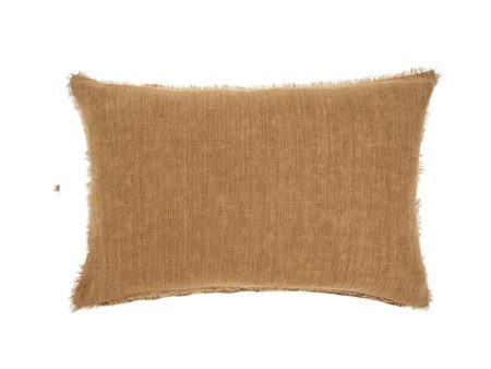 LINA LINEN PILLOW 16 x 24 - TAWNY For Cheap