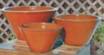 9823P16 - Pumpkin Spice Ceramic Wide Cone Planter on Sale