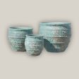 653R27FS - Relic Jade Tapered Rustic Planter - FREE SHIPPING For Sale