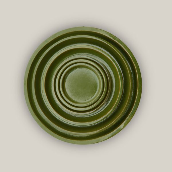 6135H20 - Round | Apple Green Ceramic Plant Saucer | High Fired Ecofriendly Clay - Sizes 8 -24  - FREE SHIPPING Hot on Sale