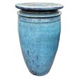 5250N19 - Marble Green Earth Drum Ceramic Fountain For Discount