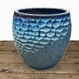 6105H4 - Light Turquoise Honeycomb Planter Online now