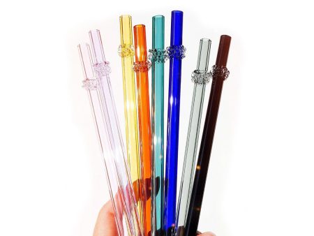 Colorful Glass Drinking Straw Online Sale