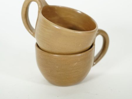 Burnished Coffee Cup Light Brown Cheap