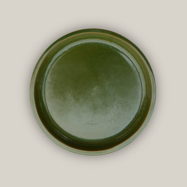 6135H20 - Round | Apple Green Ceramic Plant Saucer | High Fired Ecofriendly Clay - Sizes 8 -24  - FREE SHIPPING Hot on Sale