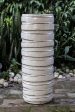 8403N43 - Antique White Striped Cylinder Ceramic Planter Hot on Sale