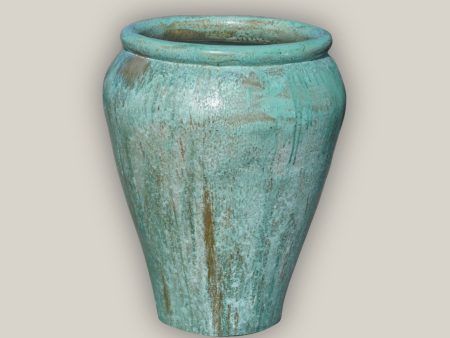 1-3100OGFS - Opal Green Palace Extra Large High-Fired  Ceramic Planter Pots – Indoor Outdoor Use – FREE SHIPPING Online Sale